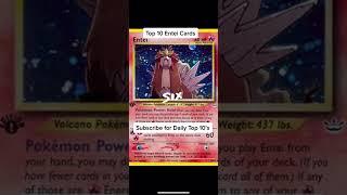 Top 10 Entei #Pokemon Cards #shorts