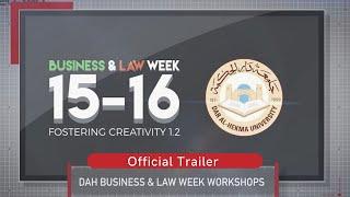 Official Trailer: DAH Business & Law Week Workshops 15' - 16'