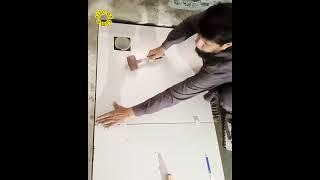tiling a kitchen floor with porcelain tiles #viral #ytshorts #shortsfeed2022