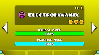 Geometry Dash Walkthrough - Level 15 (Electrodynamix) [ALL COINS]