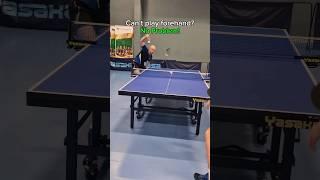 No forehand no problem #pingpong #tabletennis