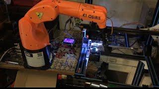 3D printer automation using K1 Osiris 3D printed robot arm