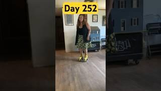 Day 252 #over60 #learntoskate #quadzquad #rollerskate #quadskates #familyfun #rollerskating #dance