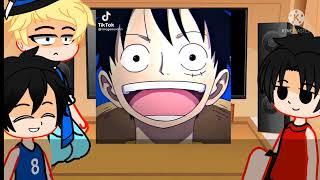 ꧁One Piece react to Luffy |One Piece friends react to  Luffy || one piece | Luffy | Gacha Club꧂ 