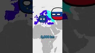 Russia - USA border | #countryballs edit