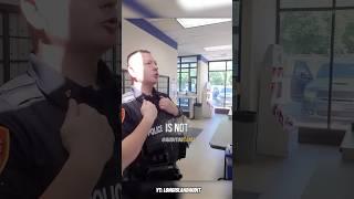 Smart guy educates this dumb cop 