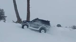 jeep cherokee, wrangler, pajero, surf - offroad in snow - offroad club gori - klikijvari 13.03.2022