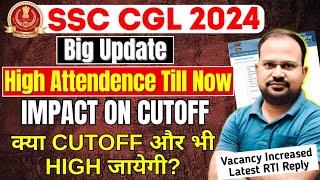 SSC CGL 2024 | attendance rti reply | high attendance impact on cutoff | vacancy increased rti reply