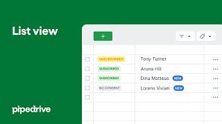 List view | Custom filters and bulk editing