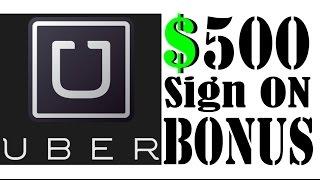 Uber $500-1000 dollar sign on bonus! for other Rideshare Drivers! LINK in Description