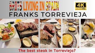 Is this the BEST steak restaurant in TORREVIEJA? Franks restaurant- MUST TRY hot stone cooking 4K