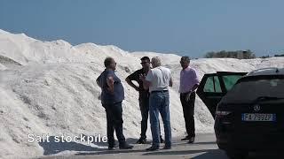 Solar salt production in Margherita di Savoia