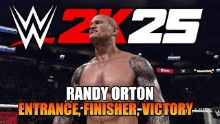 WWE 2K25 - RANDY ORTON ENTRANCE, FINISHER (NEW RKO) , & VICTORY