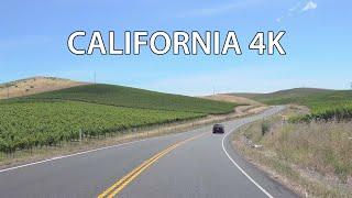 California Wine Country 4K - Scenic Drive