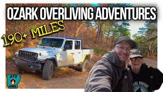 Crooked & Steep Ozarks Jeep Adventure to cave + bluffs + sXs update