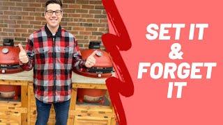 My FOOLPROOF tips & tricks for low & slow Kamado Joe cooking.  How to keep temperatures controlled!