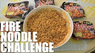 5 PACKS OF KOREAN FIRE NOODLE CHALLENGE