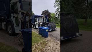 Garbage truck fail #garbagetruck