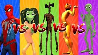 dance challenge dame tu cosita vs vs spiderman vs me kemaste vs dame tu cosita fifa  green alien 