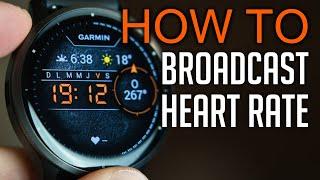 How to Broadcast HR From Garmin Venu 3