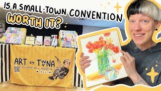 ARTIST ALLEY VLOG  attending a small-town convention & art experimentation | Freelance Illustrator