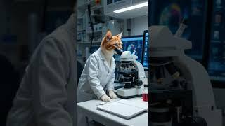 Meet Dr. Whiskers: The Cat Scientist in the Lab  - Furling Tales #ScienceHumor #WholesomeFun