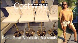 Costway  Bar Chairs / Bar Stools Metal Base