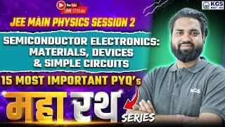 JEE Main 2025 Session 2 Semiconductor Electronics Materials, Devices & Simple Circuits 15 Most PYQs