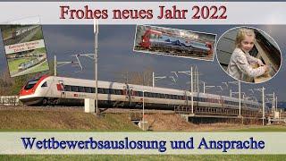 Frohes neues Jahr 2022 - Wettbewerbsauslosung mit unserer Glücksfee, Ansprache und viel Trainaction