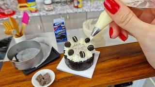  Real mini cooking!  As-tu déjà vu le plus petit cheesecake Oreo du monde ? #minicooking