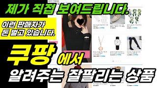 쿠팡에서 알려주는 잘팔리는 상품(쿠팡 상품소싱 노하우) 직접 보여드립니다.