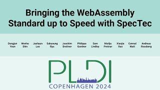 [PLDI24] Bringing the WebAssembly Standard up to Speed with SpecTec