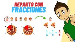 REPARTO PROPORCIONAL CON FRACCIONES Super fácil - Para principiantes