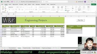 Excel Modules 9-12 SAM Critical Thinking Capstone Project 1c | W&K Engineering | NP_EX19_CT_CS9-12c