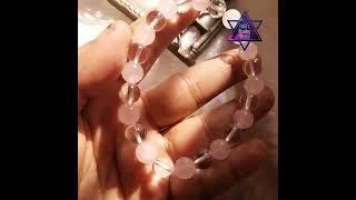 Rose Quartz and Clear quartz bracelet