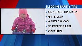 Tips to keep your kids safe while sledding