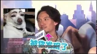 张震女儿和爱犬争宠 自嘲：小狗地位比我高