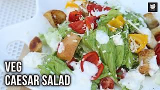 Vegan Caesar Salad Recipe | Protein-Rich & Low-Calorie Caesar Salad | Salad Recipe For Weight Loss