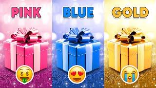 Choose Your Gift...! Pink, Blue or Gold ⭐️ How Lucky Are You? Monkey Quiz