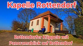 Kapelle Rottendorf das Rottendorfer Käppele mit Panoramablick auf Rottendorf unterwegs mit Justus