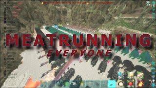 ARK Official PVP - GANG GANG MEATRUNNING EVERYONE AGAIN...