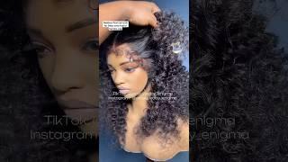 Heatless flexi rod curls for Deep wave hybrid hairline wig #wigs #howtomakeawig #hairstyle