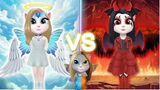 TALKING ANGELA 2 ||  ANGEL ANGELA VS ANGELA DEVIL