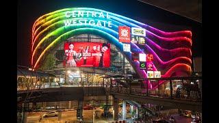 [4K] "Central Plaza Westgate" the most popular shopping mall near Talad Bang Yai