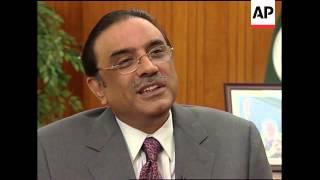 AP exclusive interview with President Asif Ali Zardari, comments on Obama