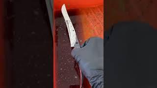 Revealing the meteorite iron and damascus steel pattern