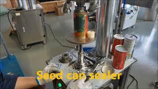 Electric tin #seed cans sealing machine metal aluminum can#sealer for easy open container #crimping