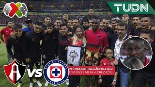 ¡CON LÁGRIMAS! Despiden a Quiñones | Atlas vs Cruz Azul | AP2023-J1 | Liga Mx | TUDN