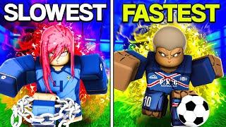 Slowest to Fastest Styles in Blue Lock RIvals.. (LOKI UPDATE)