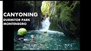 Canyoning adventure in Durmitor Park Montenegro (Nevidio canyon)